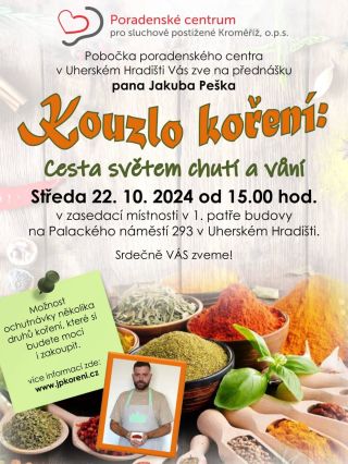 Přednáška o koření. UŽ VE STŘEDU ‼️ 22.10.2025 od 15:00. Vstupné ZDARMA... Možnost zakoupení vybraného koření a kořenících...